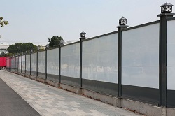 愛護建筑施工圍擋：讓每一個圍擋都成為風景。